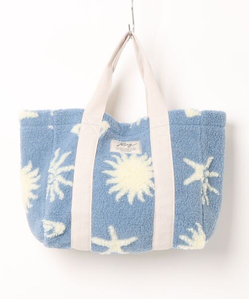 ROXY(ロキシー)の「ROXY SOL AURA TOTE BAG ボアトートバッグ 【2026年秋冬モデル】(トートバッグ・レディース・ナチュラル/ブルー/ベージュ・FREE)」の3枚目の写真
