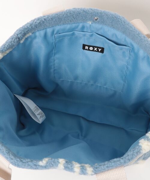 ROXY(ロキシー)の「ROXY SOL AURA TOTE BAG ボアトートバッグ 【2026年秋冬モデル】(トートバッグ・レディース・ナチュラル/ブルー/ベージュ・FREE)」の7枚目の写真
