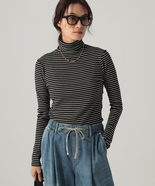 Elura(エルーラ)の「ジンジャーモイストタートル<WEB限定カラーあり>/1075326(Tシャツ/カットソー・レディース・チャコールグレー/ダークブラウン/ブラック/ホワイト系その他/ブラック系その他/ホワイト・LARGE/MEDIUM)」の4枚目の写真