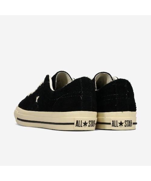 CONVERSE（コンバース）の「CONVERSE ONE STAR AGED SUEDE AG / コンバース ワンスター エイジド スエード AG / 33703200（スニーカー・メンズ・ブラック・29cm/28cm/27.5cm/27cm/26.5cm/26cm/25.5cm/25cm/24.5cm/24cm/23.5cm/23cm）」の2枚目の写真