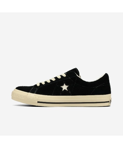 CONVERSE（コンバース）の「CONVERSE ONE STAR AGED SUEDE AG / コンバース ワンスター エイジド スエード AG / 33703200（スニーカー・メンズ・ブラック・29cm/28cm/27.5cm/27cm/26.5cm/26cm/25.5cm/25cm/24.5cm/24cm/23.5cm/23cm）」の3枚目の写真