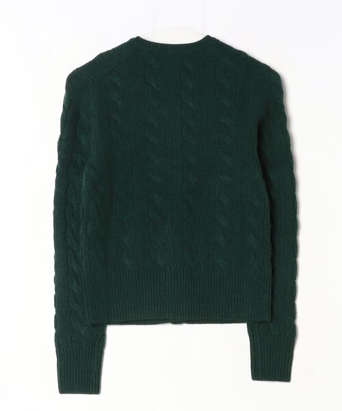 POLO RALPH LAUREN(ポロ ラルフ ローレン)の「ケーブルニット ウールカシミヤ カーディガン(カーディガン/ボレロ・レディース・グリーン・M/S/L/XS)」の7枚目の写真
