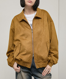 【Alfred Alex】Soft Fade Shirring Double-Zip Blouson / ソフトフェード ダブルジップシャーリングブルゾン