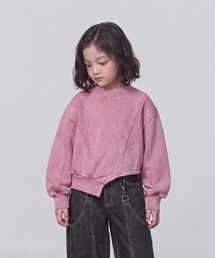 DURAS（デュラス）の「KIDS｜アシンメトリーヘムスウェット｜ペアコーデ対応（スウェット）」