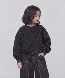 DURAS（デュラス）の「KIDS｜アシンメトリーヘムスウェット｜ペアコーデ対応（スウェット）」