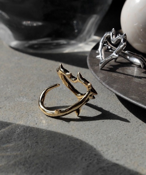 Soierie(ソワリー)の「ローエッジ ハート リング / Raw edge heart ring(リング・レディース・ゴールド/シルバー・FREE)」の6枚目の写真
