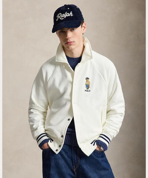 POLO RALPH LAUREN(ポロ ラルフ ローレン)の「Bayport ヴィンテージ フィット Polo ベア ジャケット(スタジャン・メンズ・ナチュラル・S/M/L/XL/XXL)」の1枚目の写真