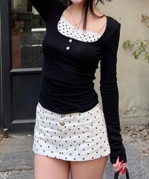 fake layered dot top