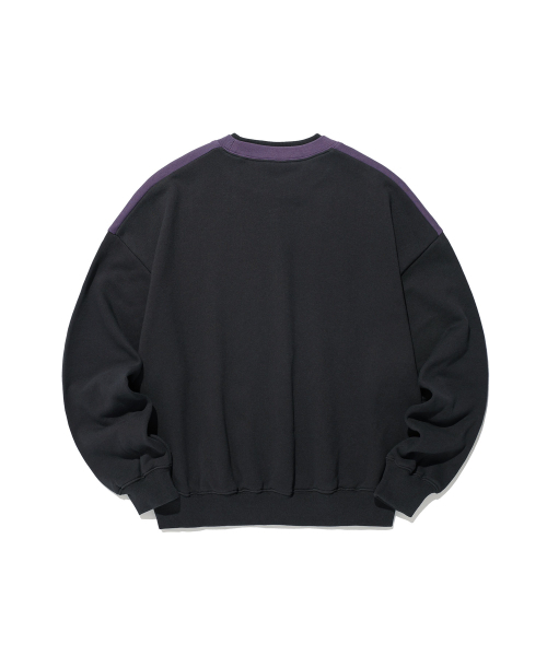 NICE GHOST CLUB(ナイスゴーストクラブ)の「COLOR BLOCK 3STAR SWEATSHIRTS_PURPLE(NG2GFUM441A)(スウェット・レディース・パープル・SMALL/MEDIUM/LARGE)」の2枚目の写真