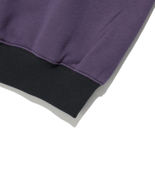 NICE GHOST CLUB(ナイスゴーストクラブ)の「COLOR BLOCK 3STAR SWEATSHIRTS_PURPLE(NG2GFUM441A)(スウェット・レディース・パープル・SMALL/MEDIUM/LARGE)」の5枚目の写真