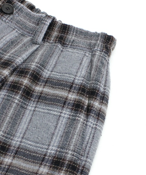 RNA-N(アールエヌエーエヌ)の「R4531 コットンウールカルゼチェックパンツ(その他パンツ・レディース・グレー/ダークブラウン/アイボリー・FREE)」の21枚目の写真