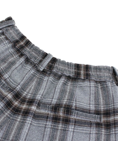 RNA-N(アールエヌエーエヌ)の「R4531 コットンウールカルゼチェックパンツ(その他パンツ・レディース・グレー/ダークブラウン/アイボリー・FREE)」の12枚目の写真
