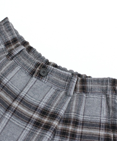 RNA-N(アールエヌエーエヌ)の「R4531 コットンウールカルゼチェックパンツ(その他パンツ・レディース・グレー/ダークブラウン/アイボリー・FREE)」の19枚目の写真