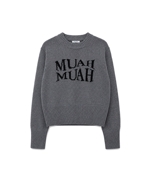 muahmuah（ムーアムーア）の「ジャカード ウール クロップドニット [メランジ]（ニット/セーター・レディース・その他・FREE）」の9枚目の写真