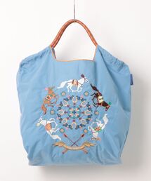 Scrap Book（スクラップブック）の「◆WEB限定 展開◆【Ball&Chain】HORSE RUN BLUE（エコバッグ/サブバッグ）」