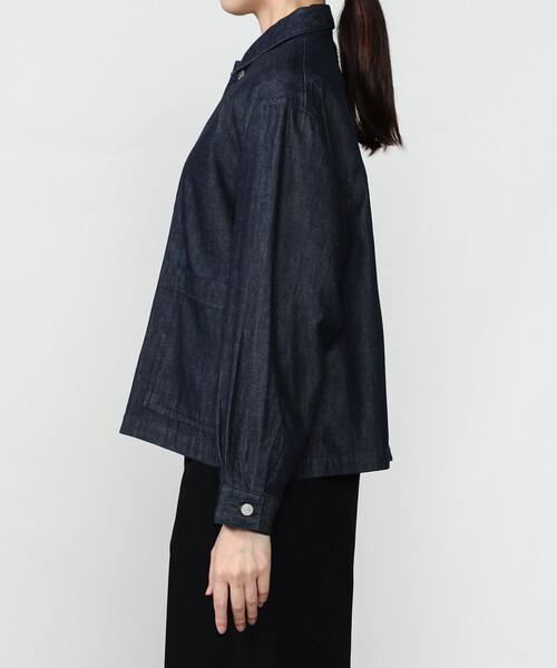 ORCIVAL(オーシバル)の「ORCIVAL | デニム シャツジャケット WOMEN(シャツ/ブラウス・レディース・ダークインディゴブルー・1)」の11枚目の写真