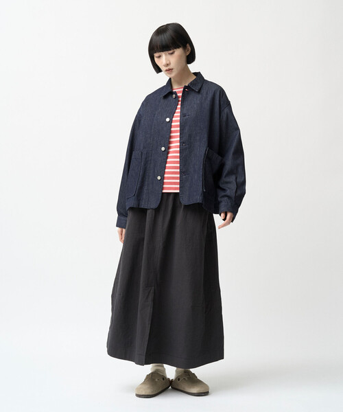 ORCIVAL(オーシバル)の「ORCIVAL | デニム シャツジャケット WOMEN(シャツ/ブラウス・レディース・ダークインディゴブルー・1)」の16枚目の写真