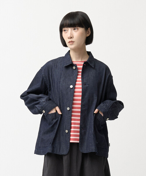 ORCIVAL(オーシバル)の「ORCIVAL | デニム シャツジャケット WOMEN(シャツ/ブラウス・レディース・ダークインディゴブルー・1)」の1枚目の写真