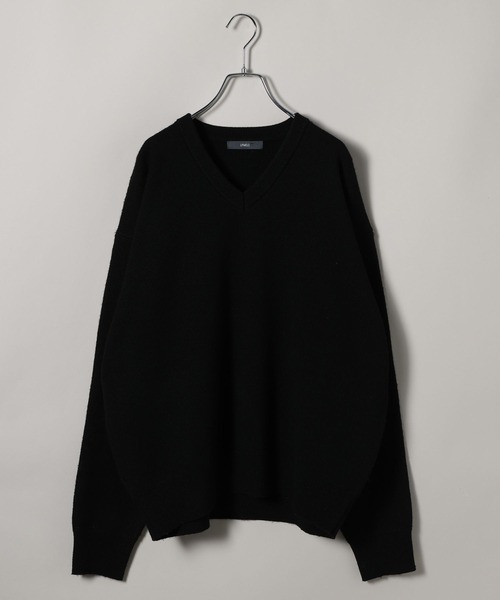 LOWRYS FARM(ローリーズファーム)の「【LFM(U)】12GVネックニット*ストール 1095937(ニット/セーター・メンズ・ブラック/チャコールグレー/パープル・FREE)」の4枚目の写真