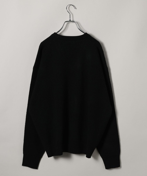 LOWRYS FARM(ローリーズファーム)の「【LFM(U)】12GVネックニット*ストール 1095937(ニット/セーター・メンズ・ブラック/チャコールグレー/パープル・FREE)」の5枚目の写真