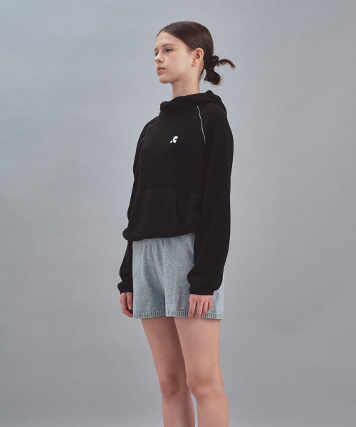 Rest&Recreation(レストアンドレクリエーション)の「STITCH KNIT HOODIE - BLACK(パーカー・メンズ・その他・ONE SIZE)」の2枚目の写真