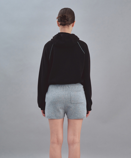 Rest&Recreation(レストアンドレクリエーション)の「STITCH KNIT HOODIE - BLACK(パーカー・メンズ・その他・ONE SIZE)」の3枚目の写真