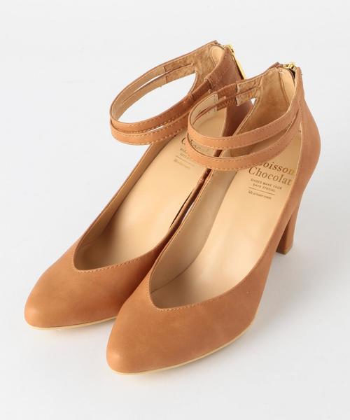 Boisson Chocolat（ボワソンショコラ）の「BFC ダブルストラップパンプス80（パンプス・レディース・ブラック/ベージュ/ブラウン・22.5cm/22cm/24cm/23.5cm/23cm/24.5cm）」の3枚目の写真