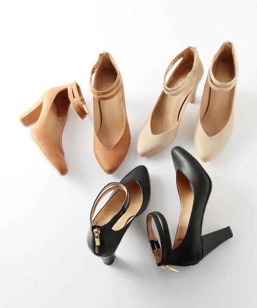 Boisson Chocolat（ボワソンショコラ）の「BFC ダブルストラップパンプス80（パンプス・レディース・ブラック/ベージュ/ブラウン・22.5cm/22cm/24cm/23.5cm/23cm/24.5cm）」の5枚目の写真