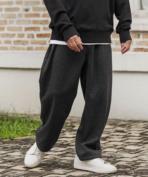 CAMBIO（カンビオ）の「mp15524- Herringbone Wool Knit Wide Balloon Pants バルーンパンツ(A74626cmb)（その他パンツ・メンズ・ブラック/ベージュ/ワイン/チャコール・S/M/L）」の2枚目の写真
