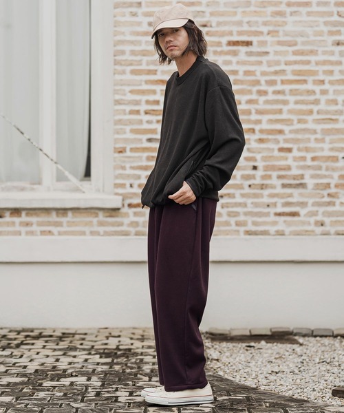 CAMBIO（カンビオ）の「mp15524- Herringbone Wool Knit Wide Balloon Pants バルーンパンツ(A74626cmb)（その他パンツ・メンズ・ブラック/ベージュ/ワイン/チャコール・S/M/L）」の9枚目の写真