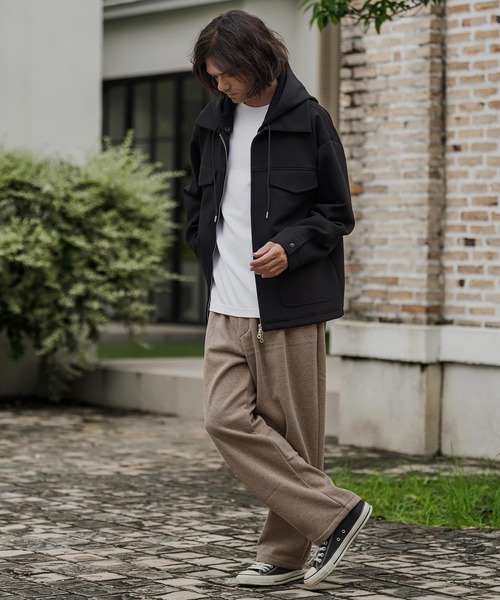 CAMBIO（カンビオ）の「mp15524- Herringbone Wool Knit Wide Balloon Pants バルーンパンツ(A74626cmb)（その他パンツ・メンズ・ブラック/ベージュ/ワイン/チャコール・S/M/L）」の22枚目の写真