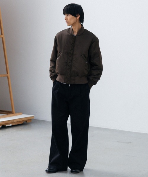 LURAKU(ルラク)の「【LURAKU】Reversible MA-1 Jacket / リバーシブルMA-1ジャケット(MA-1・メンズ・ブラック/カーキ・SMALL/MEDIUM/LARGE)」の20枚目の写真