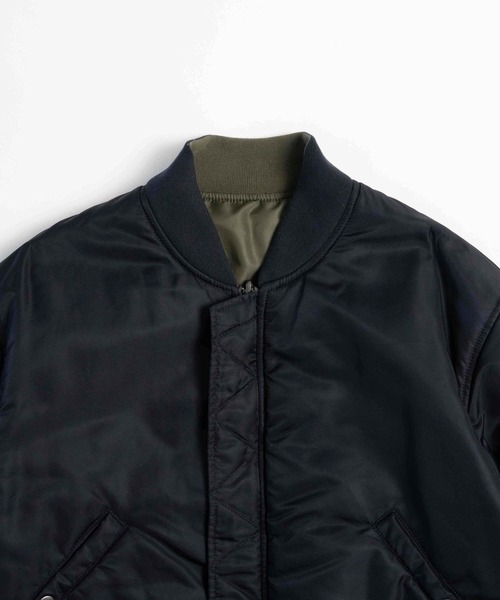 LURAKU(ルラク)の「【LURAKU】Reversible MA-1 Jacket / リバーシブルMA-1ジャケット(MA-1・メンズ・ブラック/カーキ・SMALL/MEDIUM/LARGE)」の22枚目の写真