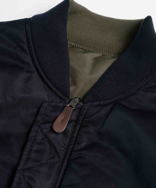 LURAKU(ルラク)の「【LURAKU】Reversible MA-1 Jacket / リバーシブルMA-1ジャケット(MA-1・メンズ・ブラック/カーキ・SMALL/MEDIUM/LARGE)」の14枚目の写真