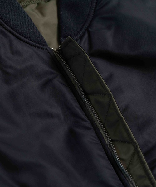 LURAKU(ルラク)の「【LURAKU】Reversible MA-1 Jacket / リバーシブルMA-1ジャケット(MA-1・メンズ・ブラック/カーキ・SMALL/MEDIUM/LARGE)」の16枚目の写真