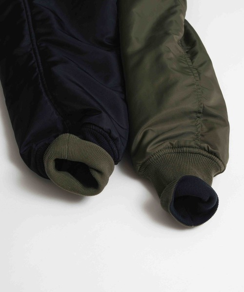 LURAKU(ルラク)の「【LURAKU】Reversible MA-1 Jacket / リバーシブルMA-1ジャケット(MA-1・メンズ・ブラック/カーキ・SMALL/MEDIUM/LARGE)」の8枚目の写真