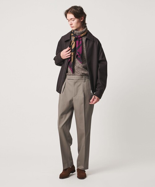 UNITED ARROWS（ユナイテッドアローズ）の「ウーステッドカルゼ ミリタリー トラウザーズ（スラックス・メンズ・ブラック/モカ・S/M/XL/L）」の9枚目の写真