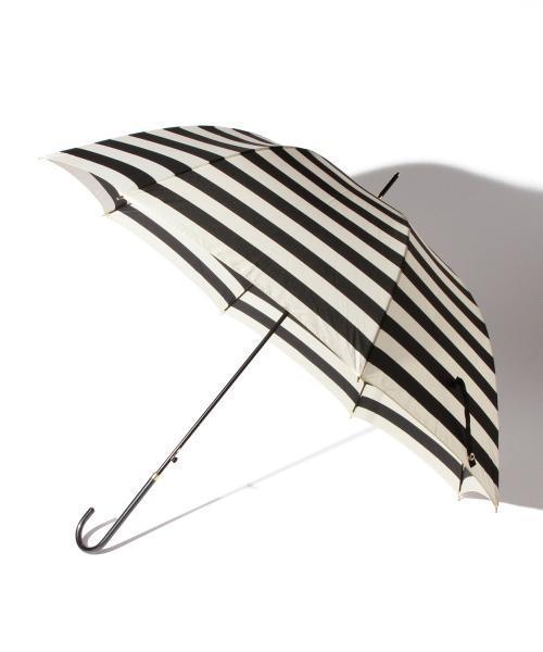 BEAMS LIGHTS Women's（ビームスライツ ウィメンズ）の「W.P.C / 晴雨兼用 ボーダー傘（長傘・レディース・ネイビー/ブラック・ONE SIZE）」の3枚目の写真