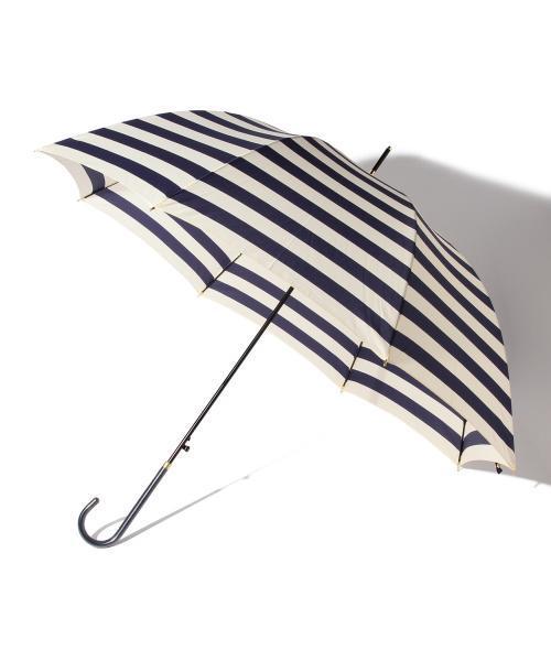 BEAMS LIGHTS Women's（ビームスライツ ウィメンズ）の「W.P.C / 晴雨兼用 ボーダー傘（長傘・レディース・ネイビー/ブラック・ONE SIZE）」の4枚目の写真