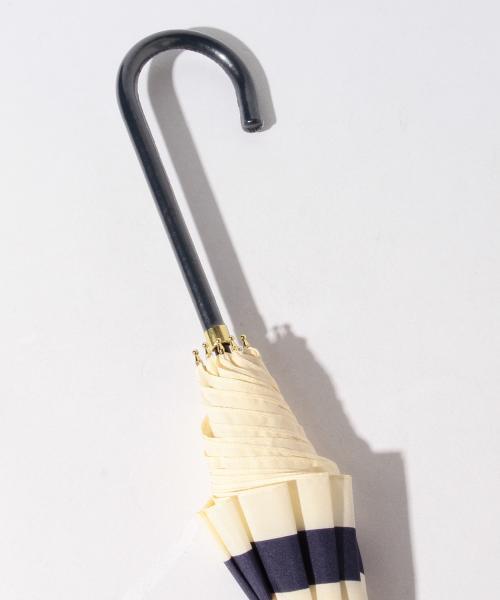 BEAMS LIGHTS Women's（ビームスライツ ウィメンズ）の「W.P.C / 晴雨兼用 ボーダー傘（長傘・レディース・ネイビー/ブラック・ONE SIZE）」の7枚目の写真