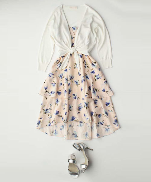 31 Sons de mode(トランテアン ソン ドゥ モード)の「【TGCオードリー亜谷香さん着用アイテム】裾結びカーディガン(カーディガン/ボレロ・レディース・ブラック/オフホワイト/ブルー・FREE)」の2枚目の写真