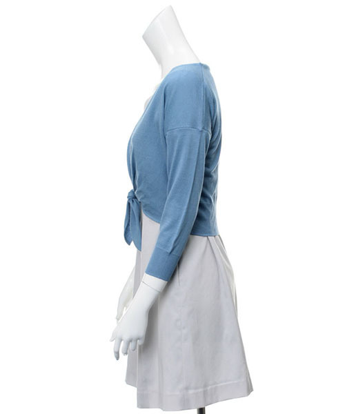 31 Sons de mode(トランテアン ソン ドゥ モード)の「【TGCオードリー亜谷香さん着用アイテム】裾結びカーディガン(カーディガン/ボレロ・レディース・ブラック/オフホワイト/ブルー・FREE)」の11枚目の写真