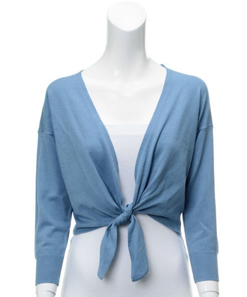 31 Sons de mode(トランテアン ソン ドゥ モード)の「【TGCオードリー亜谷香さん着用アイテム】裾結びカーディガン(カーディガン/ボレロ・レディース・ブラック/オフホワイト/ブルー・FREE)」の9枚目の写真