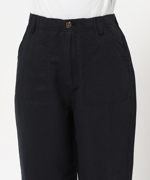 LBC(エルビーシー)の「リネンコットンツイルカーゴパンツ (カーゴパンツ・レディース・オリーブ/ダークネイビー・LARGE/MEDIUM)」の5枚目の写真