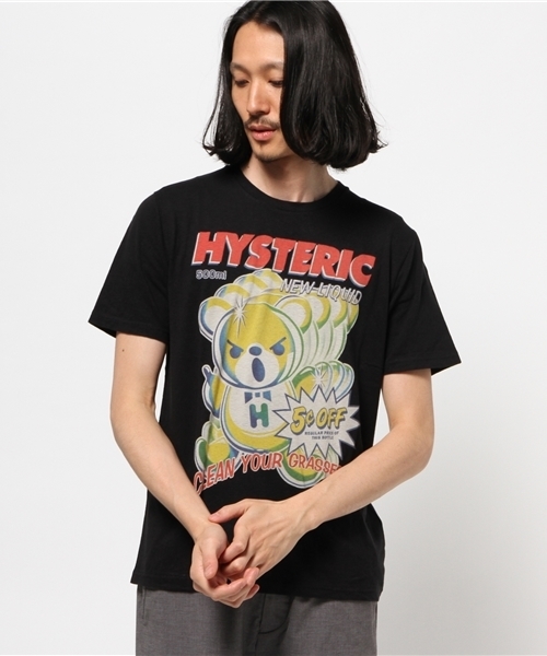 HYSTERIC GLAMOUR（ヒステリックグラマー）の「NEW BEAR LIQUID pt T-SH（Tシャツ/カットソー・メンズ・ホワイト/ブルー/ブラック・X-LARGE/MEDIUM/LARGE/SMALL）」の13枚目の写真