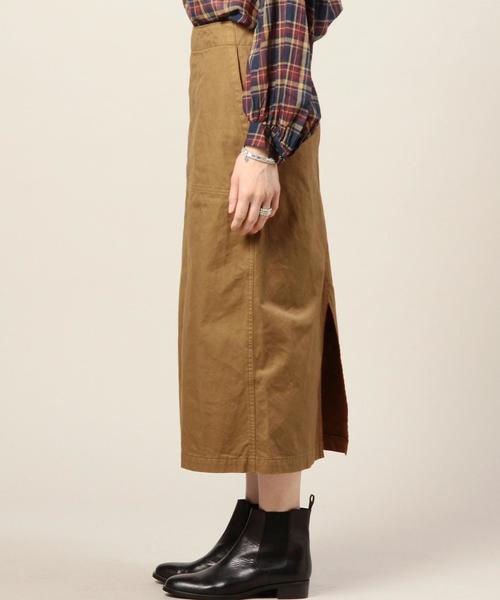 BEAUTY&YOUTH UNITED ARROWS（ビューティーアンドユースユナイテッドアローズ）の「BY ツイル ワークタイトスカート◆（スカート・レディース・ブラウン/ダークグリーン・MEDIUM/SMALL）」の6枚目の写真
