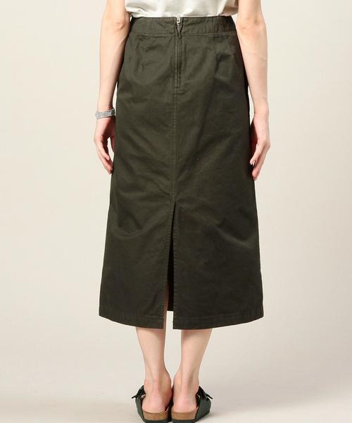 BEAUTY&YOUTH UNITED ARROWS（ビューティーアンドユースユナイテッドアローズ）の「BY ツイル ワークタイトスカート◆（スカート・レディース・ブラウン/ダークグリーン・MEDIUM/SMALL）」の4枚目の写真