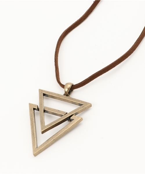 WEGO（ウィゴー）の「WEGO/トライアングルネックレス（ネックレス・メンズ・ゴールド/シルバー・FREE）」の3枚目の写真