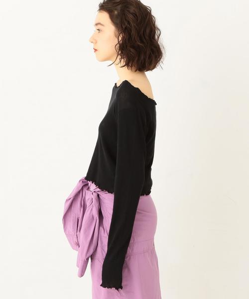 Another Edition（アナザーエディション）の「YAHMAN刺繍テレコロンT（Tシャツ/カットソー・レディース・ホワイト/ブラック/ライトピンク/ライトブルー・フリー）」の6枚目の写真