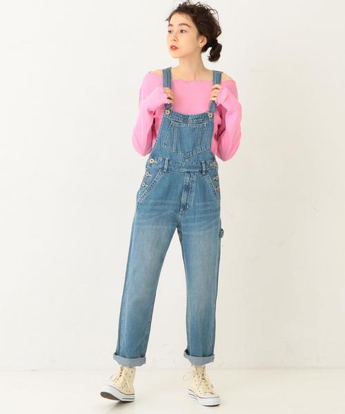 Another Edition（アナザーエディション）の「YAHMAN刺繍テレコロンT（Tシャツ/カットソー・レディース・ホワイト/ブラック/ライトピンク/ライトブルー・フリー）」の10枚目の写真